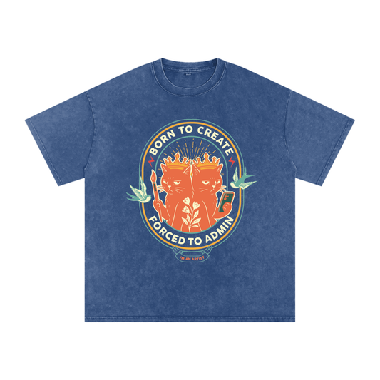 Acid Wash Oversize T-Shirt - 250 GSM