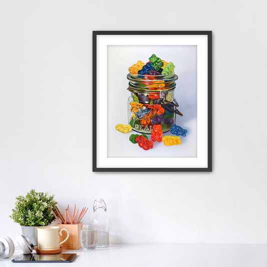 "Bear-ly Contained" Fine Art Print