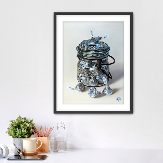 "Jar Full of Kisses II" Fine Art Print