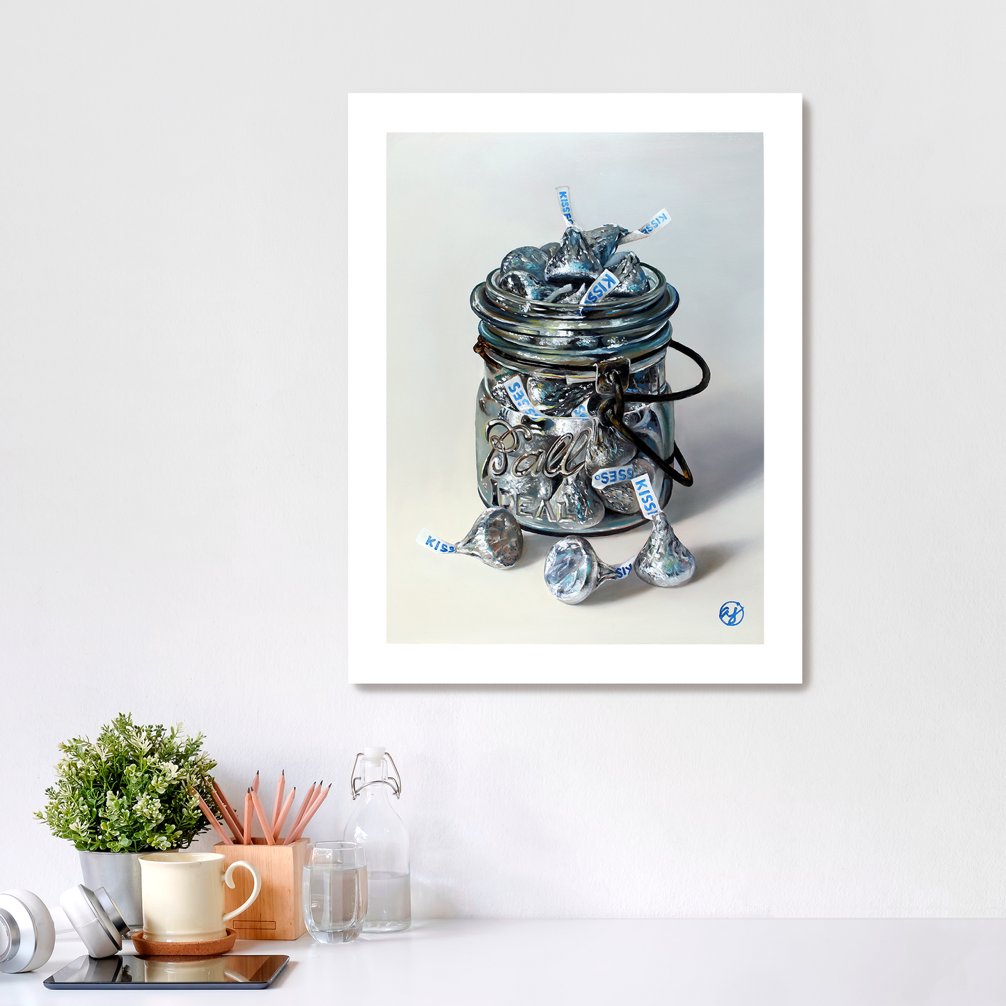 "Jar Full of Kisses II" Fine Art Print