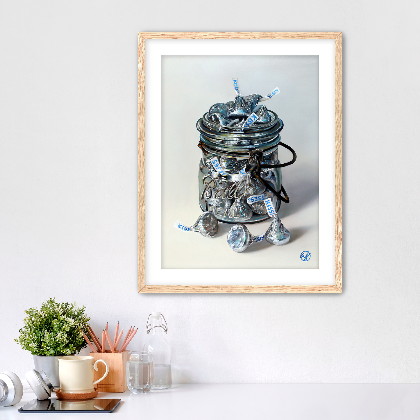 "Jar Full of Kisses II" Fine Art Print