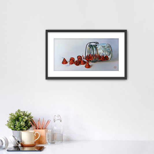"Jar Full of Kisses I" Fine Art Print