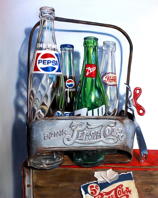 "Soda Delivery" 16x20 Original Oil Painting by Abra Johnson