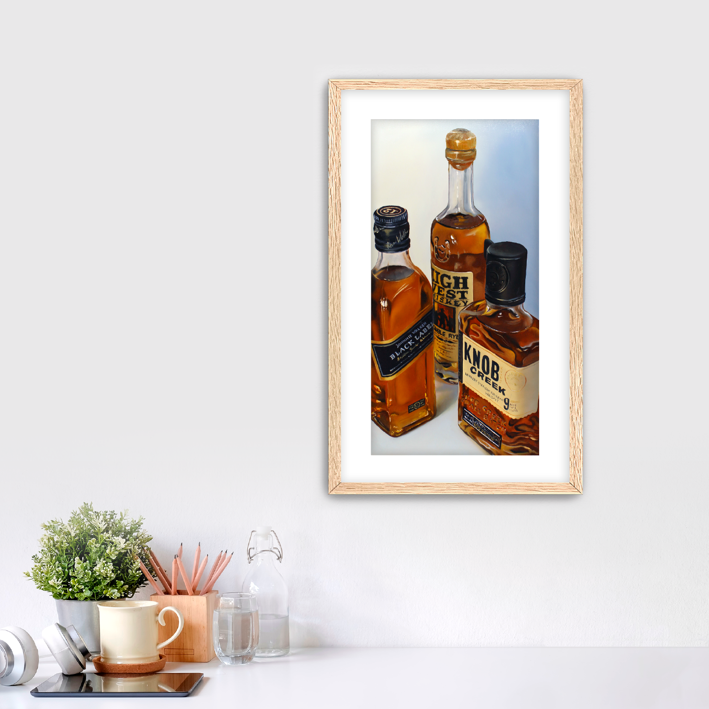"Three Whiskeys Walked Into A Bar . . . " Fine Art Print