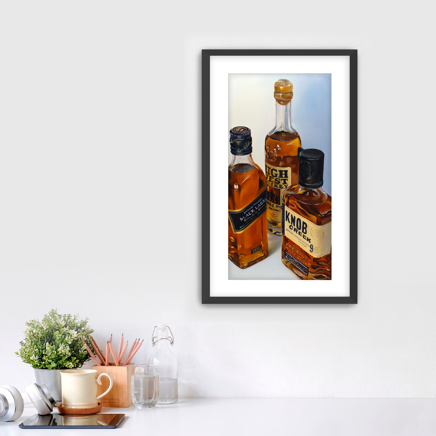 "Three Whiskeys Walked Into A Bar . . . " Fine Art Print