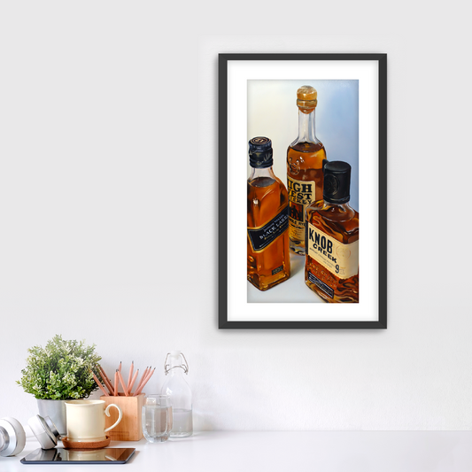"Three Whiskeys Walked Into A Bar . . . " Fine Art Print